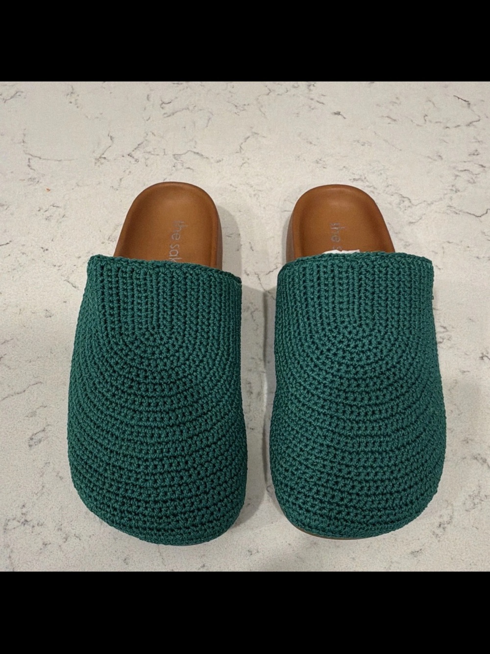The Sak Bolinas Crochet Clog in Clover Size 8